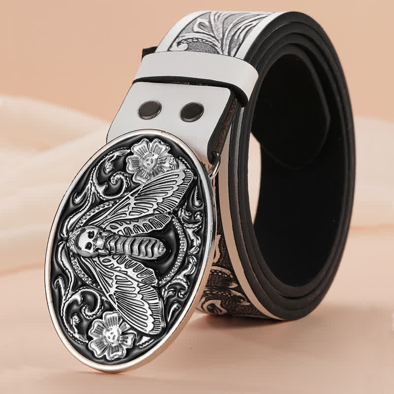 Cintura western in pelle con sollievo di tarme morte da donna