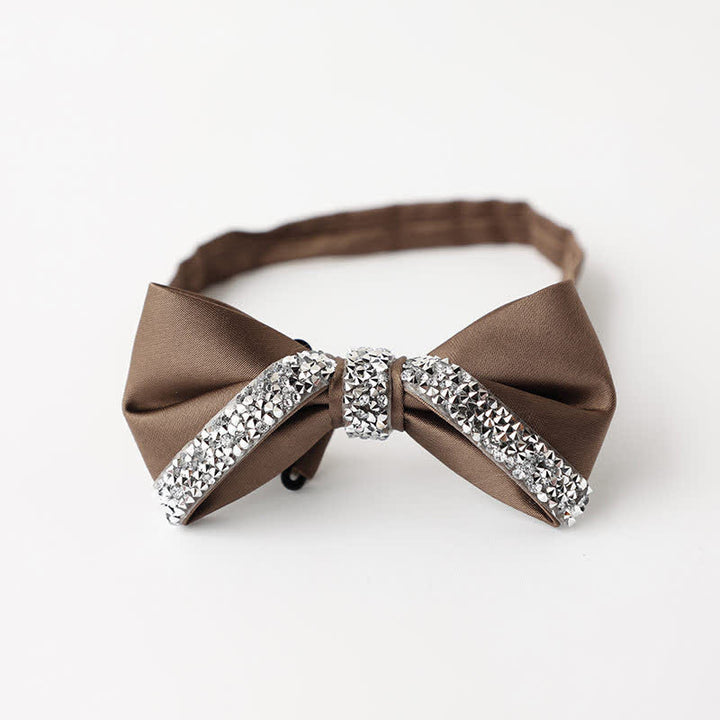 Papillon da sposa con strass scintillanti da uomo