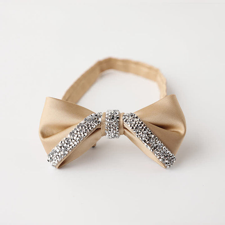 Papillon da sposa con strass scintillanti da uomo