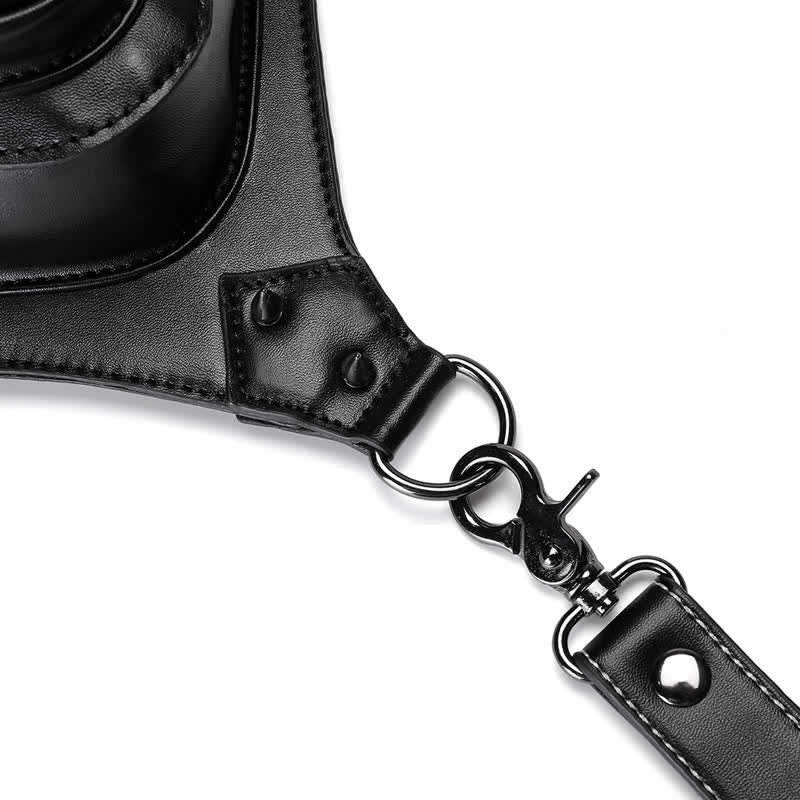 Borsa a tracolla in stile gotico con teschio e steampunk