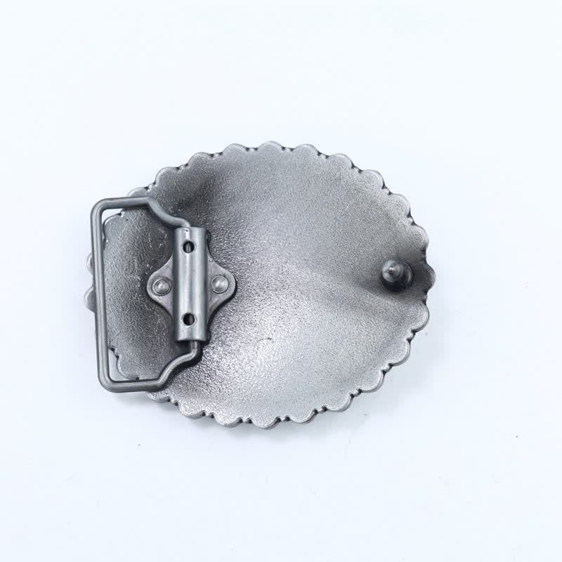 Cintura in pelle con fibbia turchese ovale Bohemia fai da te da uomo
