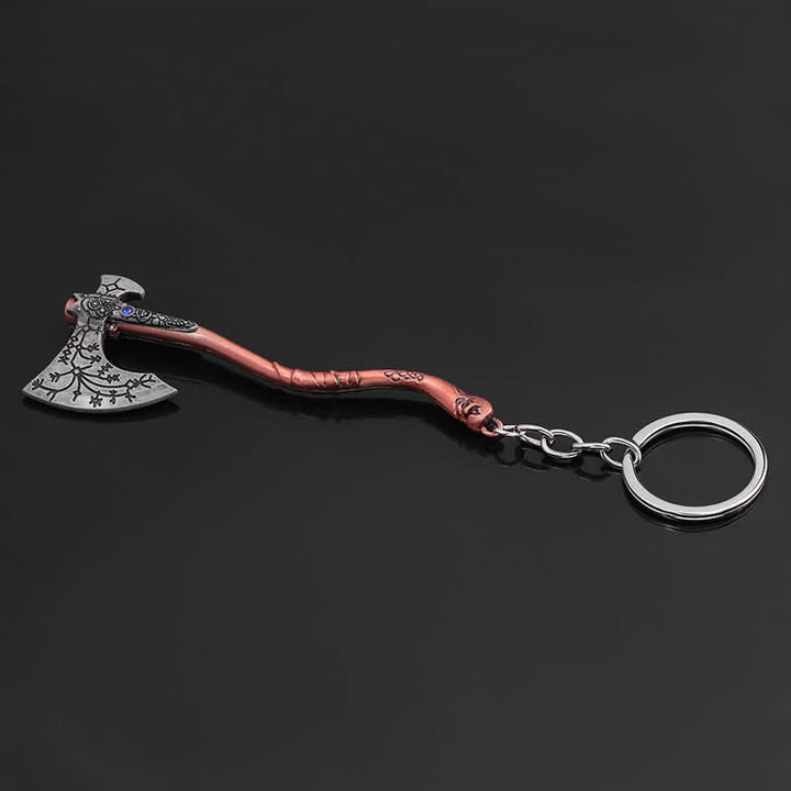 Portachiavi con ciondolo decorativo con gioco di ascia vichinga