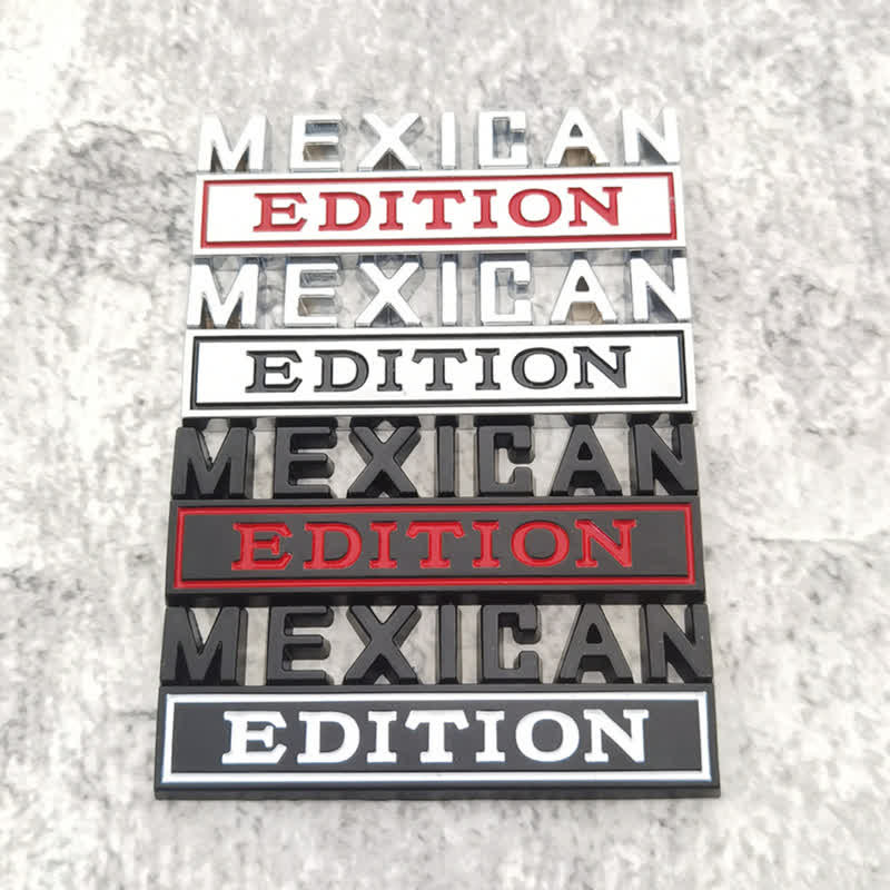 Adesivo in metallo per auto MEXICAN EDITION