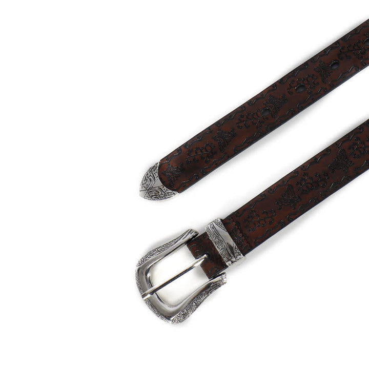 Cintura sottile in pelle con stampa a farfalla Fairycore da donna