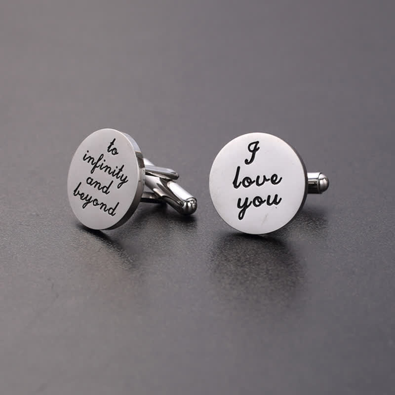 Gemelli da uomo "Ti amo all'infinito e oltre"