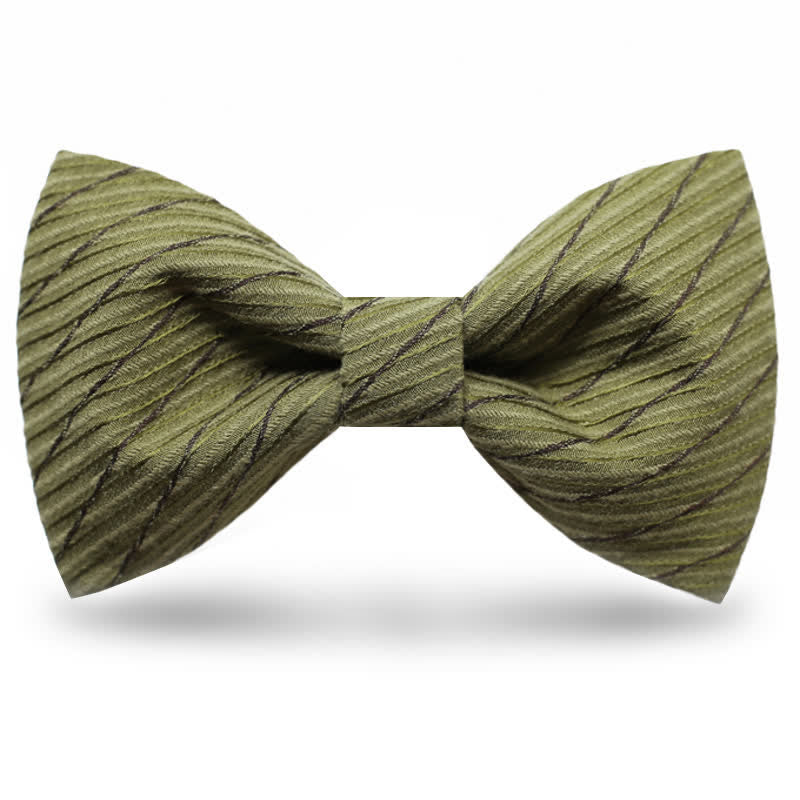 Papillon da sposa in twill della serie verde da uomo