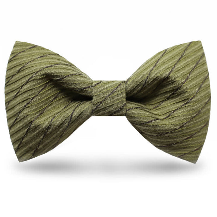 Papillon da sposa in twill della serie verde da uomo