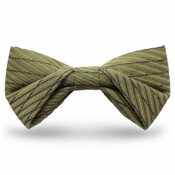 Papillon da sposa in twill della serie verde da uomo
