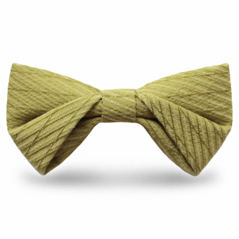 Papillon da sposa in twill della serie verde da uomo