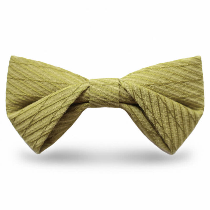Papillon da sposa in twill della serie verde da uomo