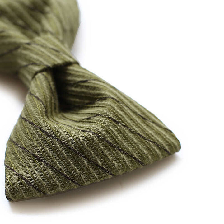 Papillon da sposa in twill della serie verde da uomo