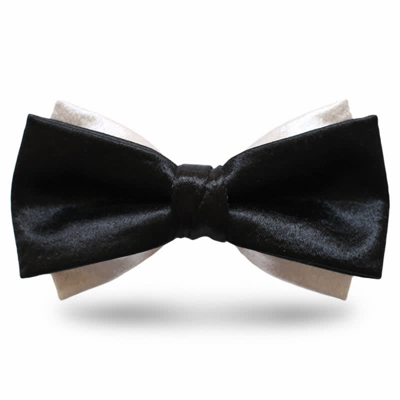 Papillon Gainsboro nero a doppio strato da uomo
