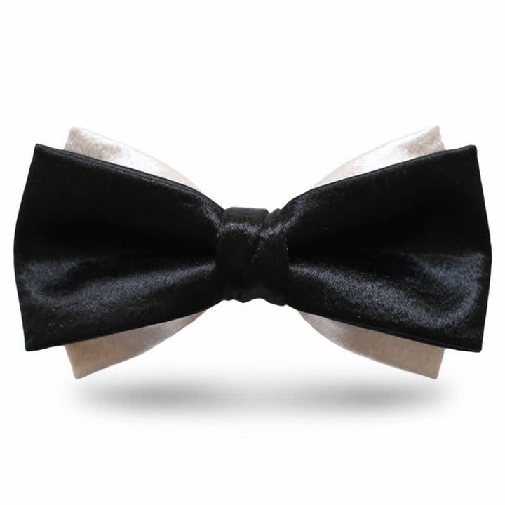 Papillon Gainsboro nero a doppio strato da uomo