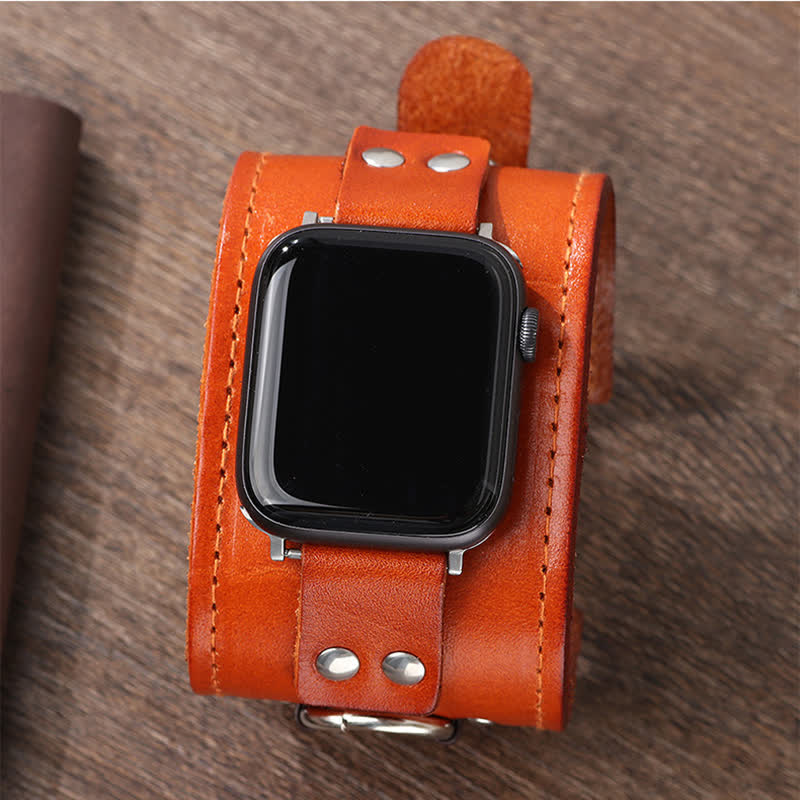 Cinturino per smartwatch Ring Decor in vera pelle