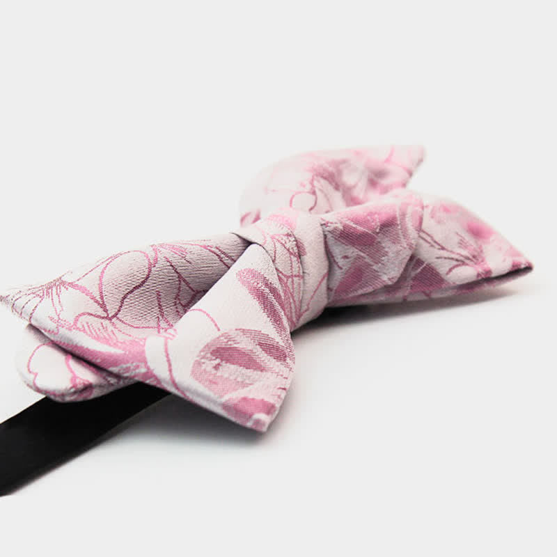 Papillon floreale a forma di baffi unico da uomo