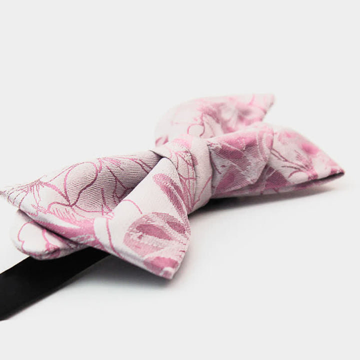 Papillon floreale a forma di baffi unico da uomo