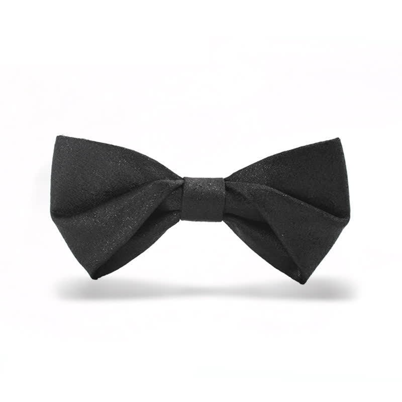 Papillon nero elegante e scintillante da uomo