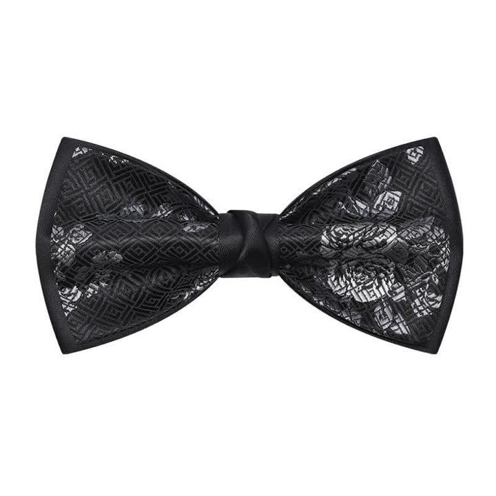 Papillon da uomo con motivo a quadri "Charming Blossom"