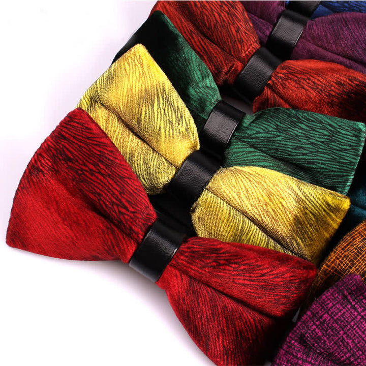 Papillon da uomo elegante e lussuoso in velluto per banchetto