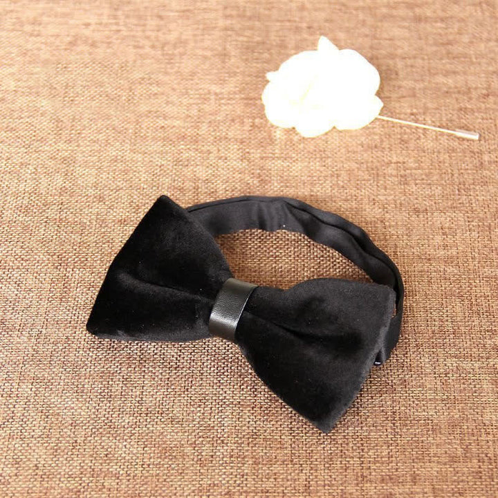 Papillon da uomo elegante e lussuoso in velluto per banchetto