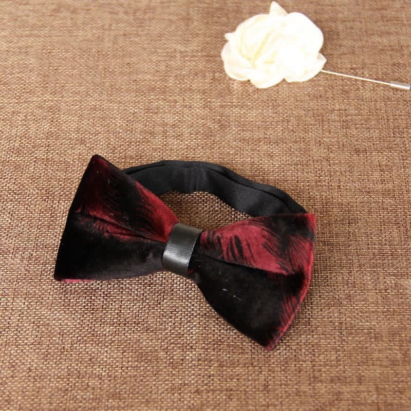 Papillon da uomo elegante e lussuoso in velluto per banchetto