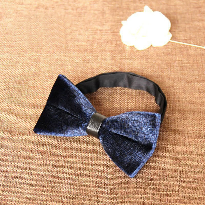 Papillon da uomo elegante e lussuoso in velluto per banchetto