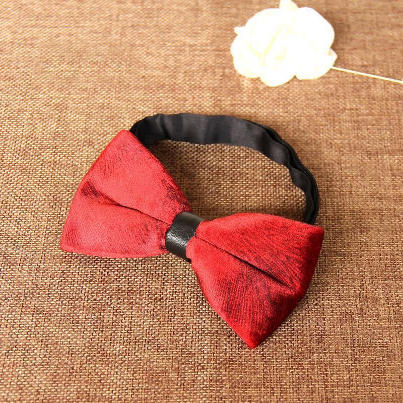 Papillon da uomo elegante e lussuoso in velluto per banchetto