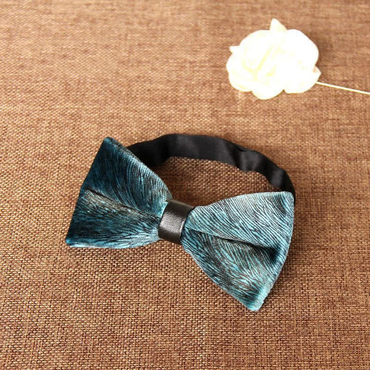 Papillon da uomo elegante e lussuoso in velluto per banchetto