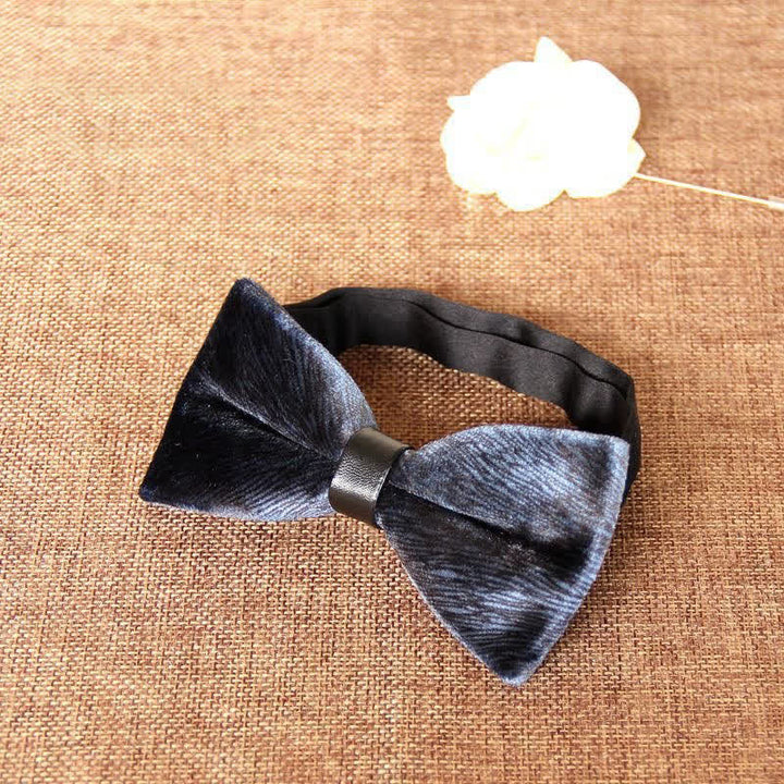 Papillon da uomo elegante e lussuoso in velluto per banchetto