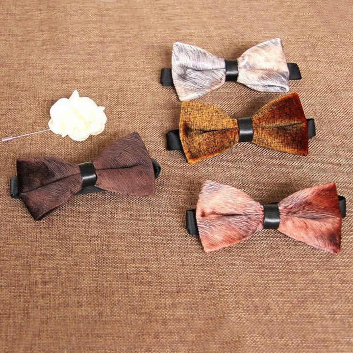 Papillon da uomo elegante e lussuoso in velluto per banchetto