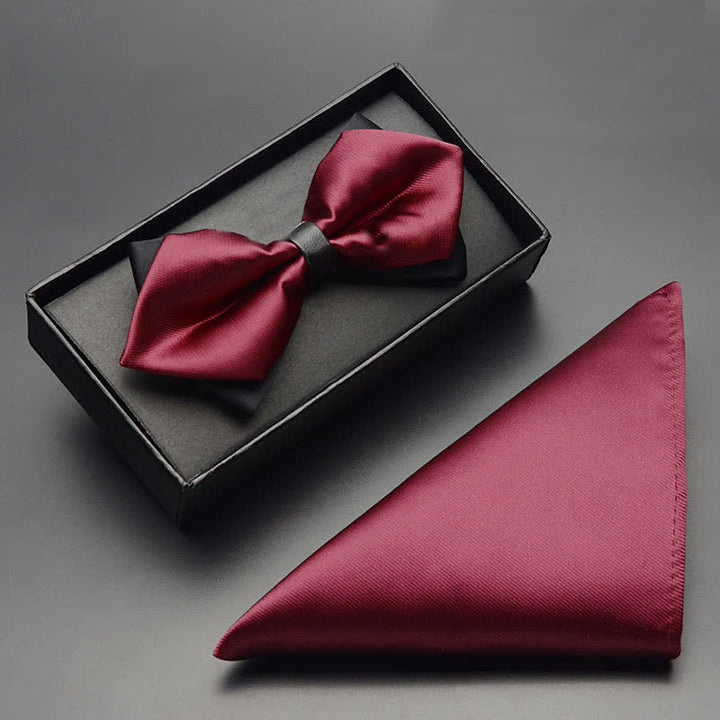 Set di 3 papillon classici a doppio strato da uomo