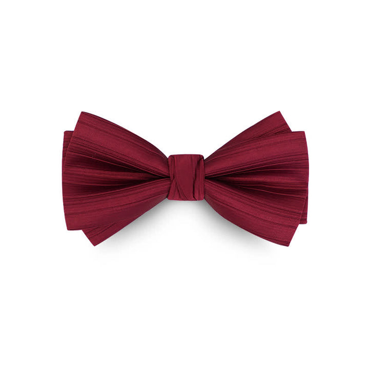 Papillon formale da uomo in twill tinta unita per matrimonio