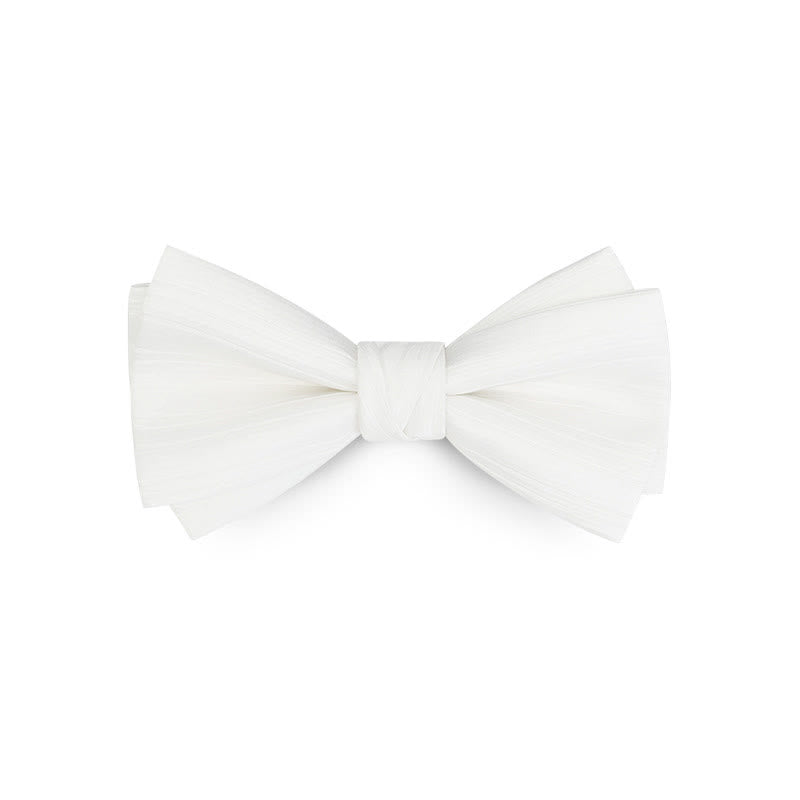 Papillon formale da uomo in twill tinta unita per matrimonio