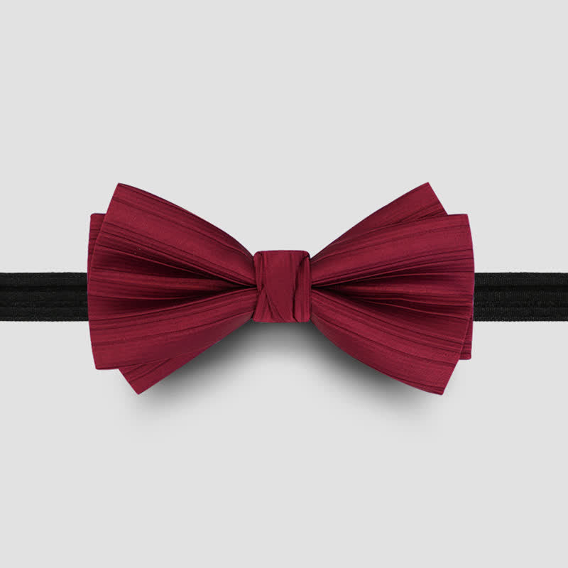 Papillon formale da uomo in twill tinta unita per matrimonio