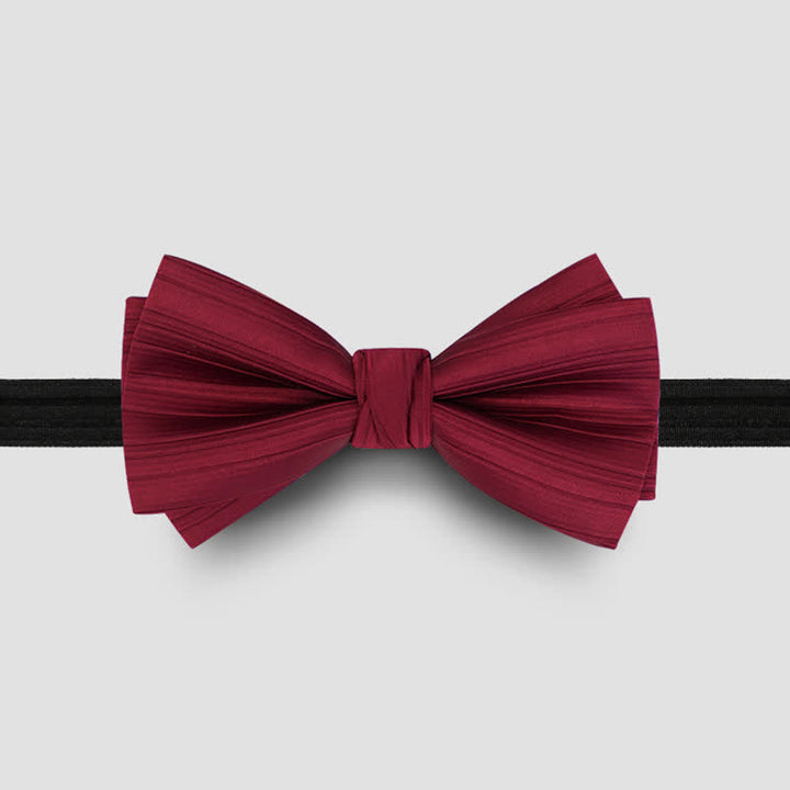 Papillon formale da uomo in twill tinta unita per matrimonio