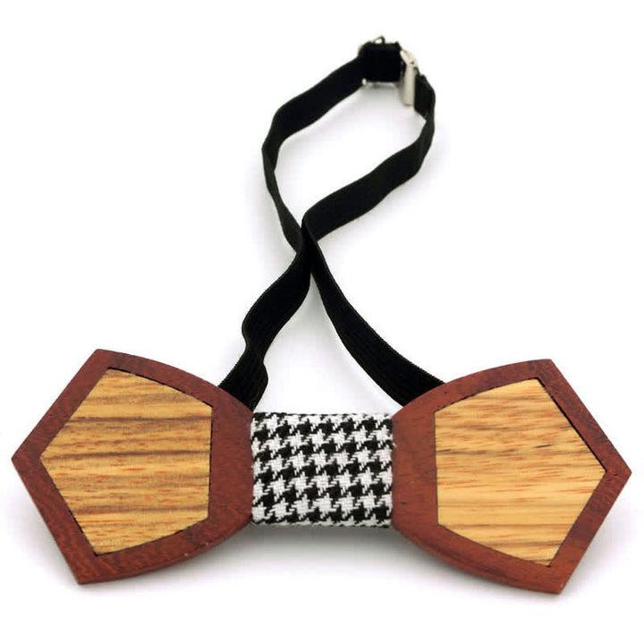 Papillon in legno con farfalla elegante da uomo