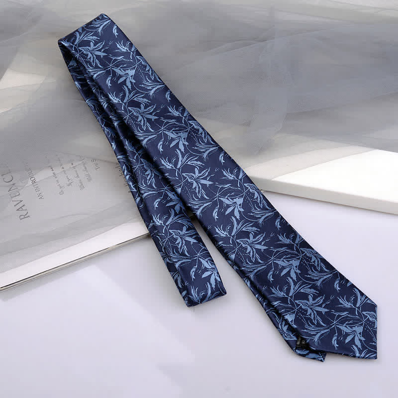 5 pezzi papillon da uomo con motivo a orchidee, confezione regalo