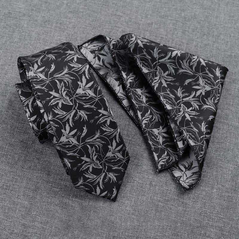 5 pezzi papillon da uomo con motivo a orchidee, confezione regalo