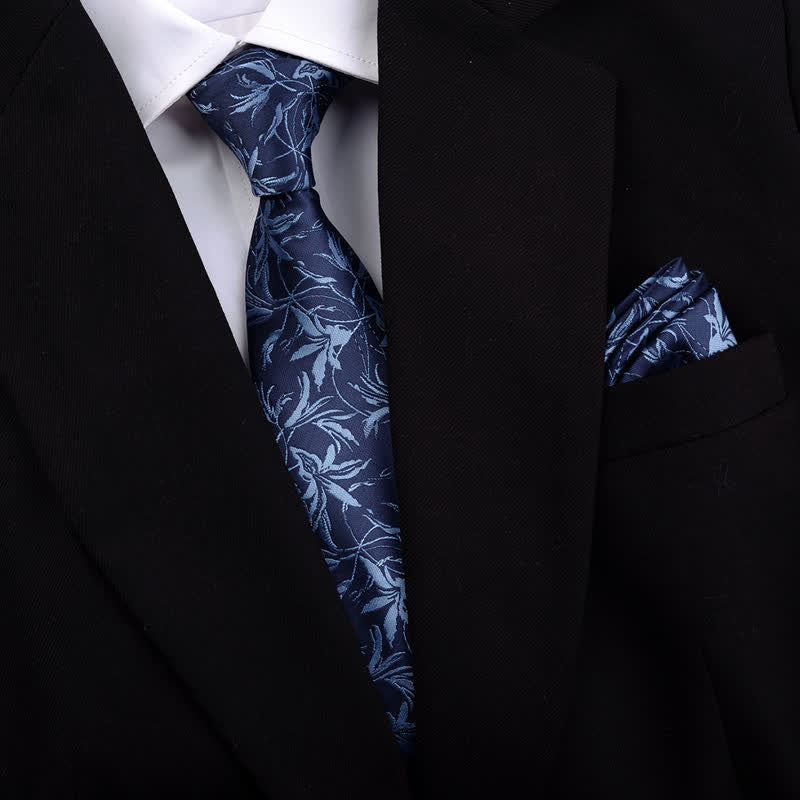 5 pezzi papillon da uomo con motivo a orchidee, confezione regalo