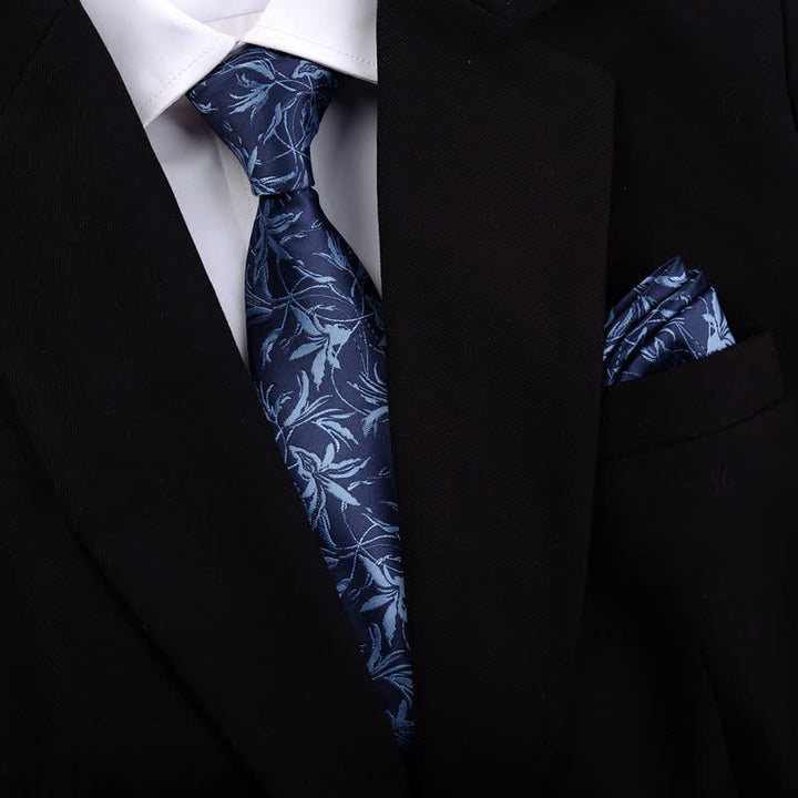 5 pezzi papillon da uomo con motivo a orchidee, confezione regalo