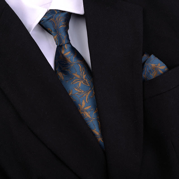 5 pezzi papillon da uomo con motivo a orchidee, confezione regalo