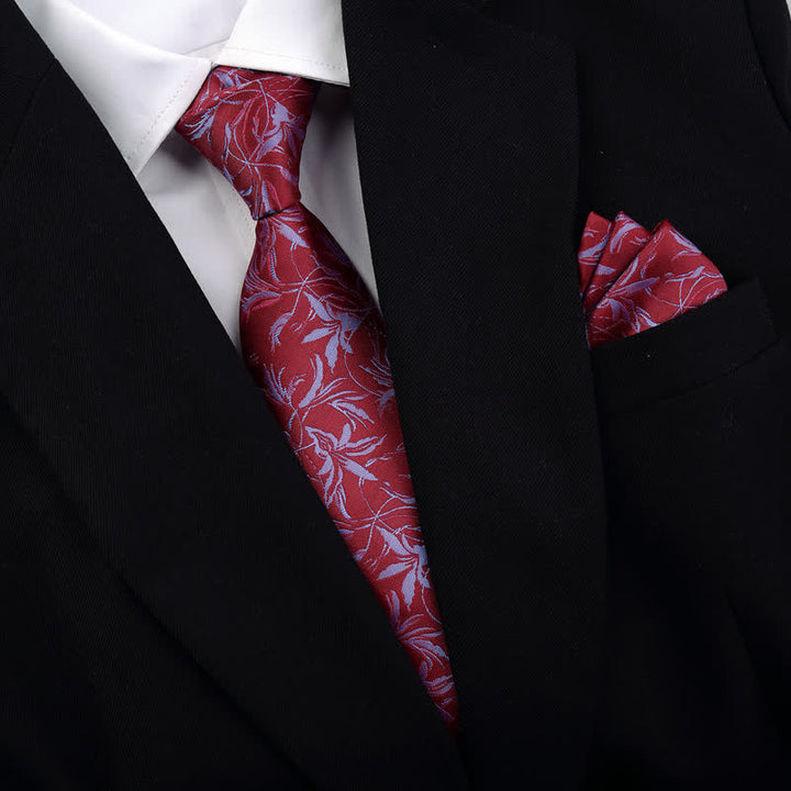 5 pezzi papillon da uomo con motivo a orchidee, confezione regalo