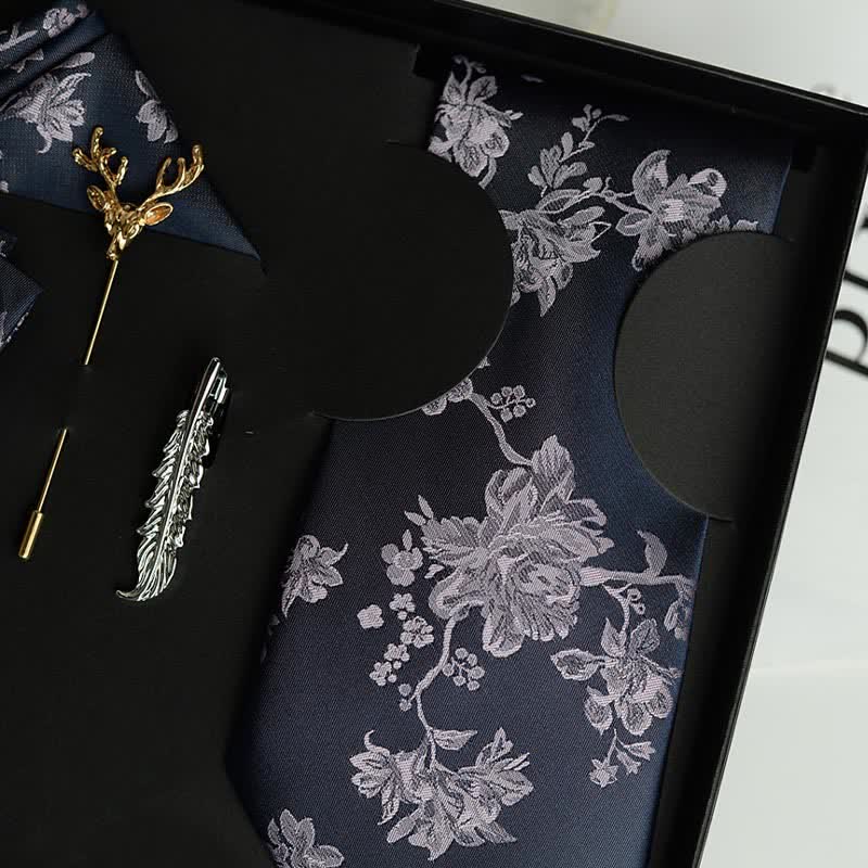 5 pezzi da uomo modello Iris moda matrimonio papillon scatola regalo