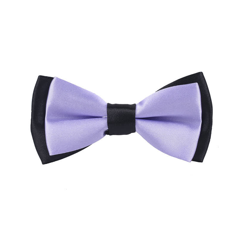 Papillon classico bicolore a doppio strato per bambini