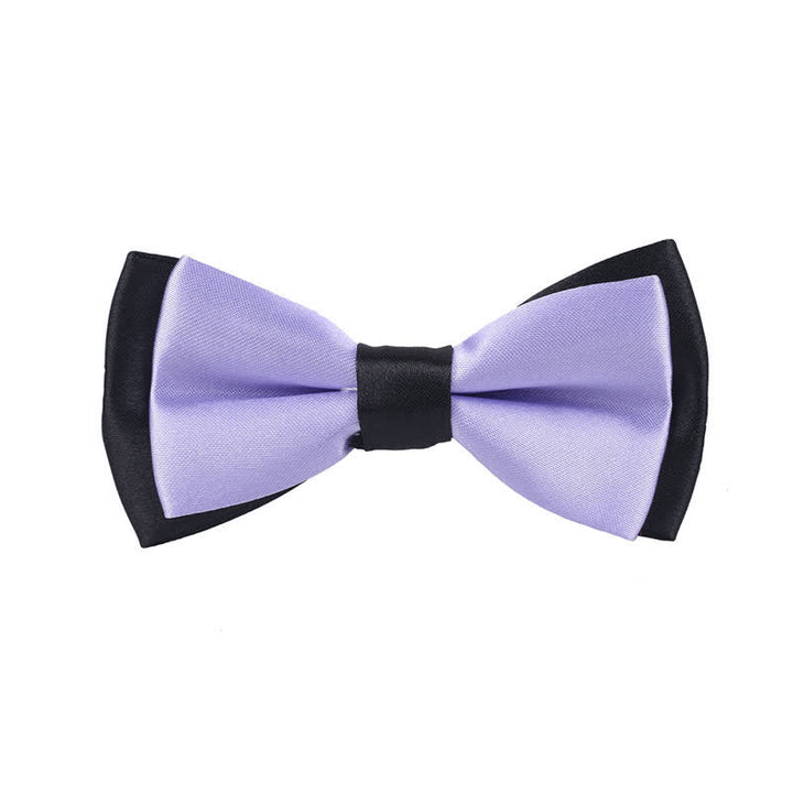 Papillon classico bicolore a doppio strato per bambini