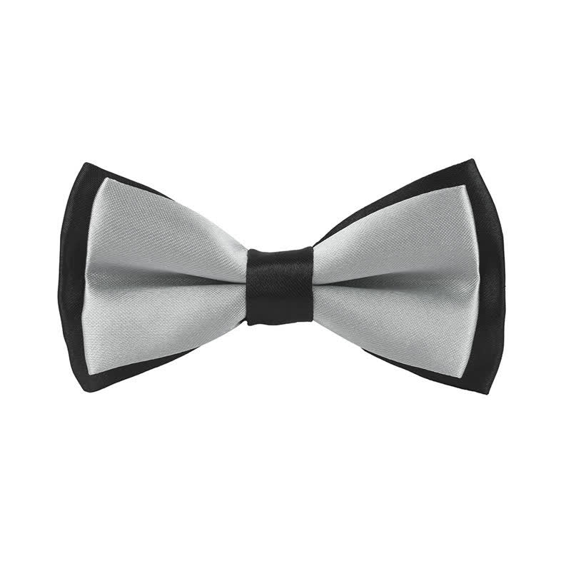 Papillon classico bicolore a doppio strato per bambini