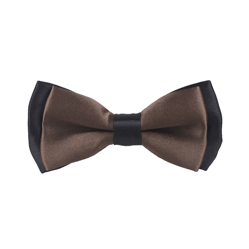 Papillon classico bicolore a doppio strato per bambini