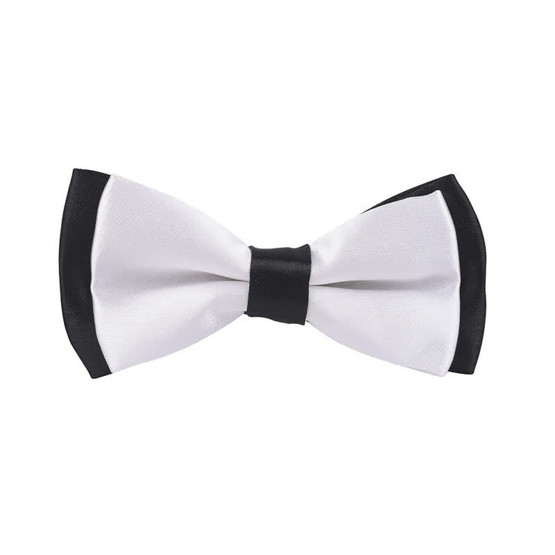 Papillon classico bicolore a doppio strato per bambini