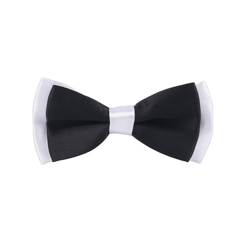 Papillon classico bicolore a doppio strato per bambini