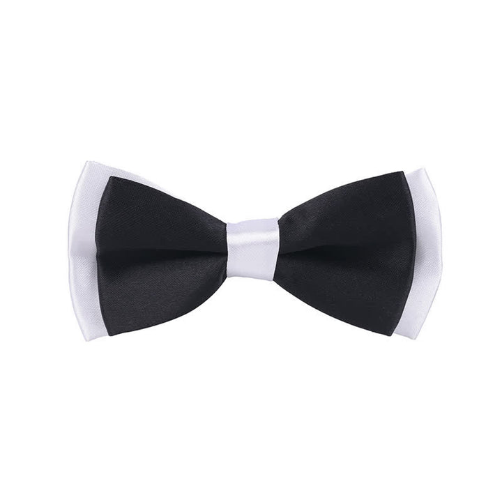 Papillon classico bicolore a doppio strato per bambini